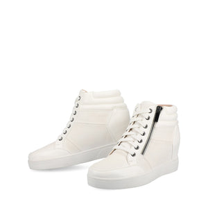 CLARITY HIGH TOP WEDGE SNEAKER - White