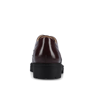 CLAUDIYA OXFORD VEGAN LEATHER LOAFER IN WIDE