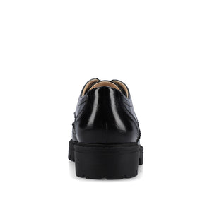 CLAUDIYA OXFORD VEGAN LEATHER LOAFER IN WIDE