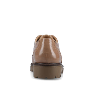 CLAUDIYA OXFORD VEGAN LEATHER LOAFER IN WIDE