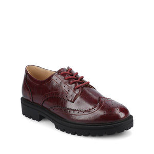 CLAUDIYA OXFORD VEGAN LEATHER LOAFER IN WIDE