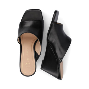 CLEMENTINE WEDGE SANDALS - Black