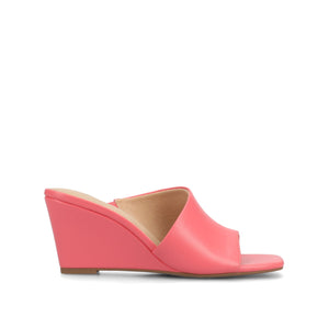 CLEMENTINE WEDGE SANDALS - Coral