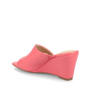 CLEMENTINE WEDGE SANDALS - Coral