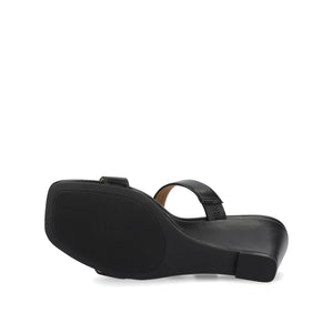 CLODIE WEDGE SANDALS - Black