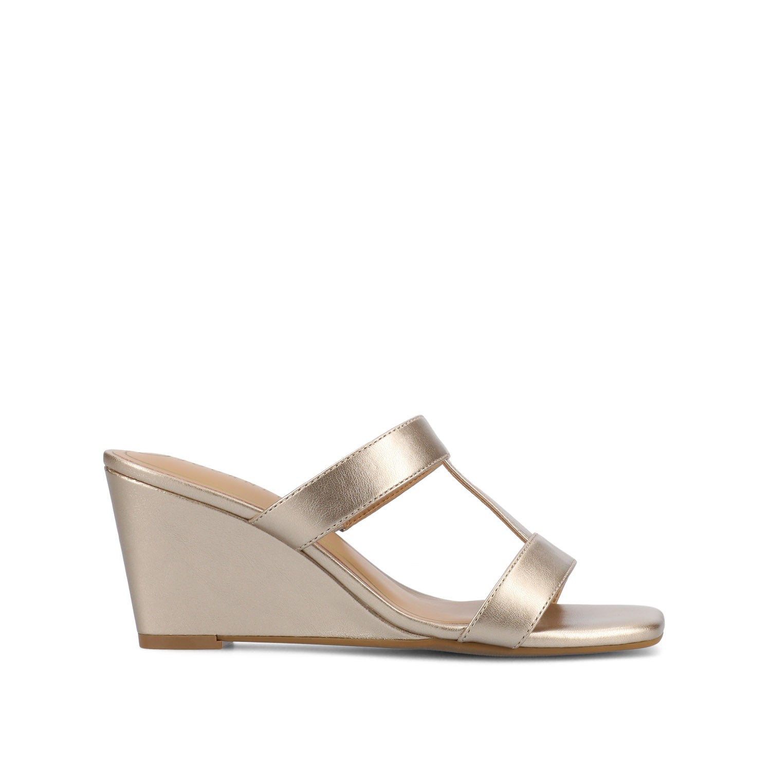 CLODIE WEDGE SANDALS - Champagne