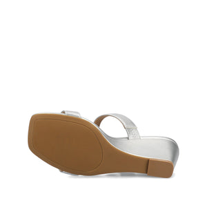 CLODIE WEDGE SANDALS - Silver