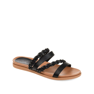 COLETTE SLIDE SANDALS IN WIDE - Black