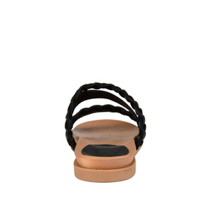 COLETTE SLIDE SANDALS IN WIDE - Black