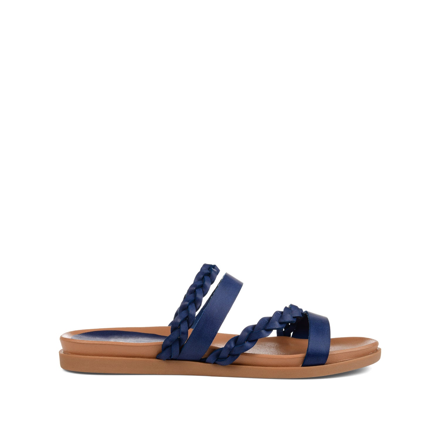 COLETTE SLIDE SANDALS IN WIDE - Blue