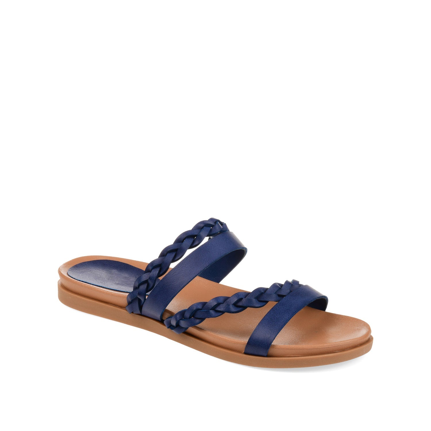 COLETTE SLIDE SANDALS IN WIDE - Blue