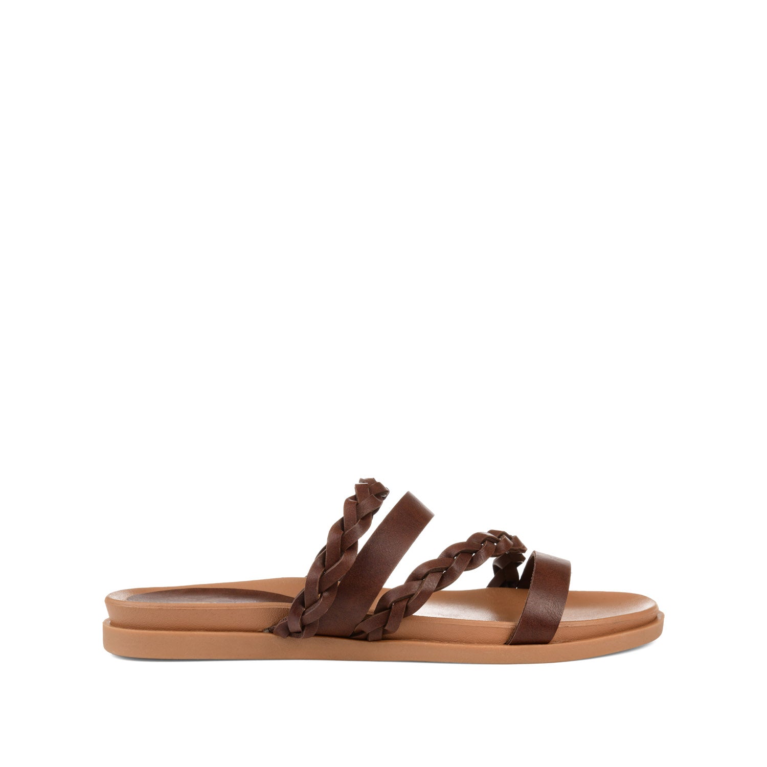 COLETTE SLIDE SANDALS IN WIDE - Brown