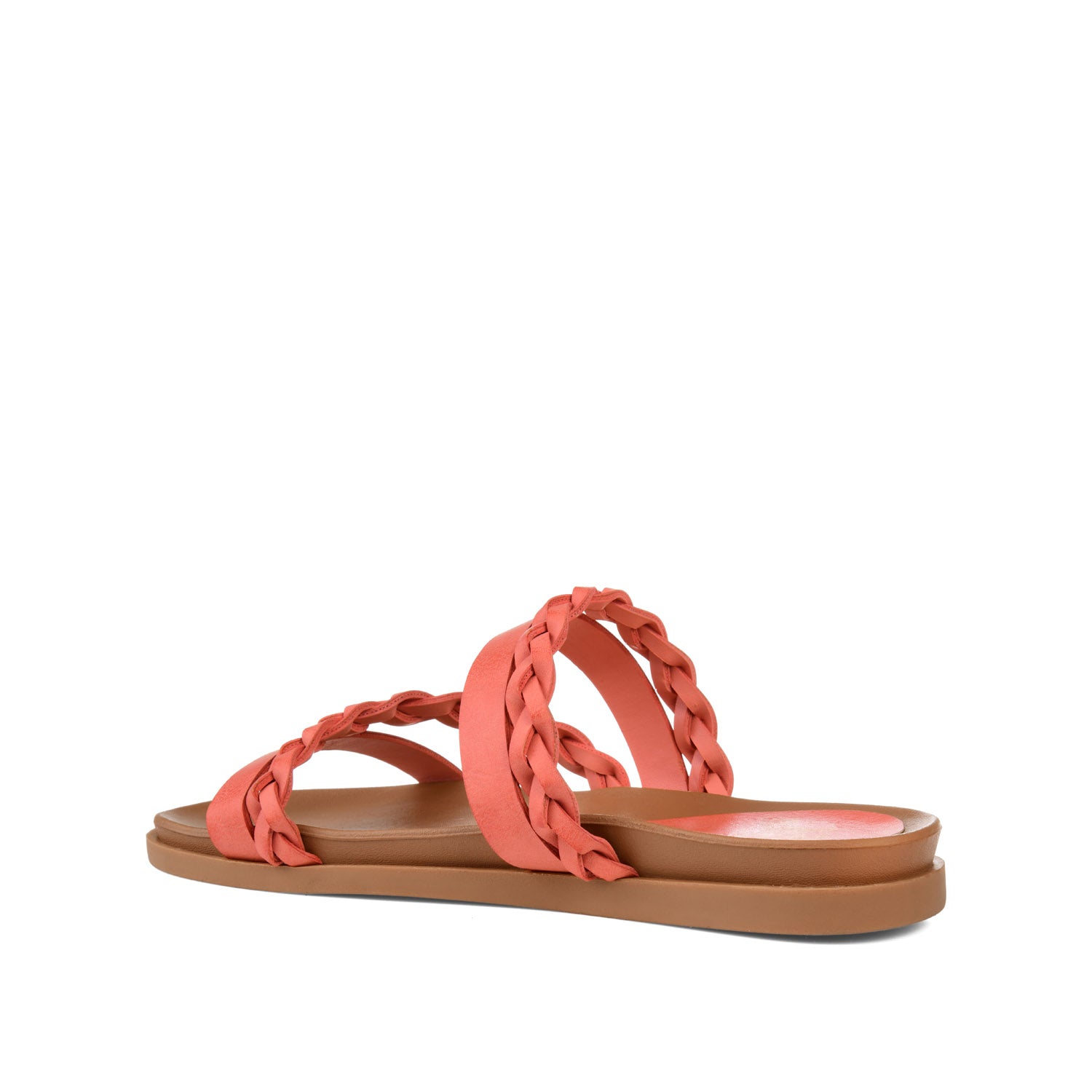 COLETTE SLIDE SANDALS IN WIDE - Coral