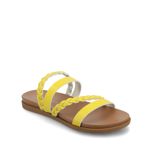 COLETTE SLIDE SANDALS IN VEGAN LEATHER - Mango