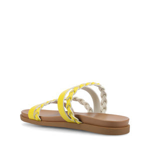 COLETTE SLIDE SANDALS IN VEGAN LEATHER - Mango