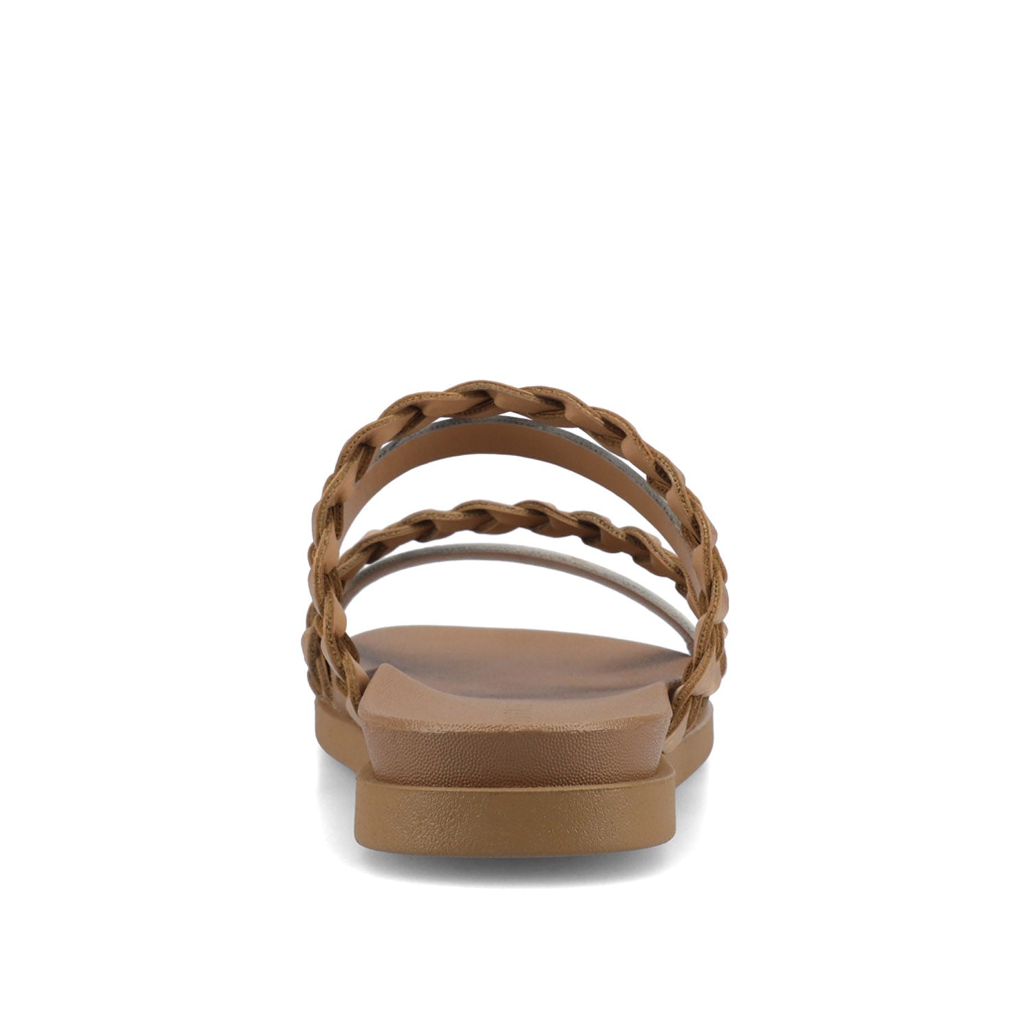 COLETTE SLIDE SANDALS IN FAUX LEATHER