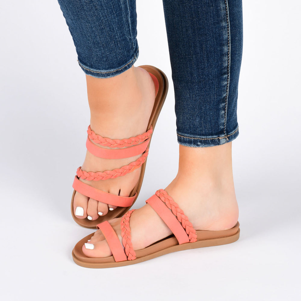 COLETTE SLIDE SANDALS IN WIDE