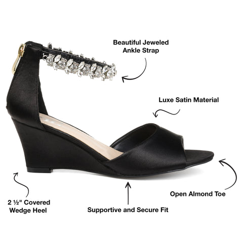 Amazon.com | FOWT Peep Toe Slingback Platform Wedge Sandals Comfort 4 IN  High Heel Nude Pumps for Women Buckle Open Toe Ladies Summer Cork Sole Shoes,  US Size 4 M | Platforms & Wedges