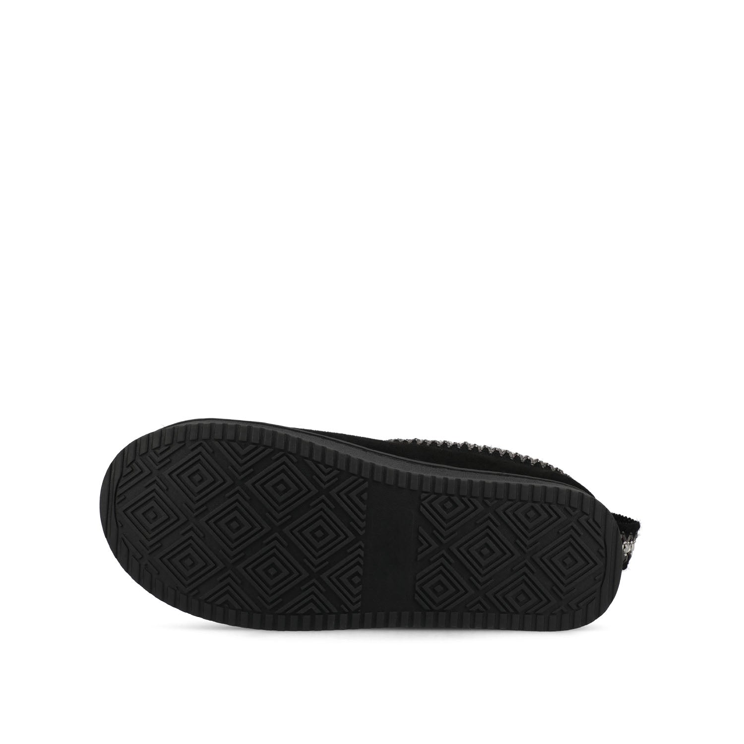 CONNWAY SLIPPERS IN FAUX SUEDE - Black Faux Suede