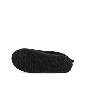 CONNWAY SLIPPERS IN FAUX SUEDE - Black Faux Suede