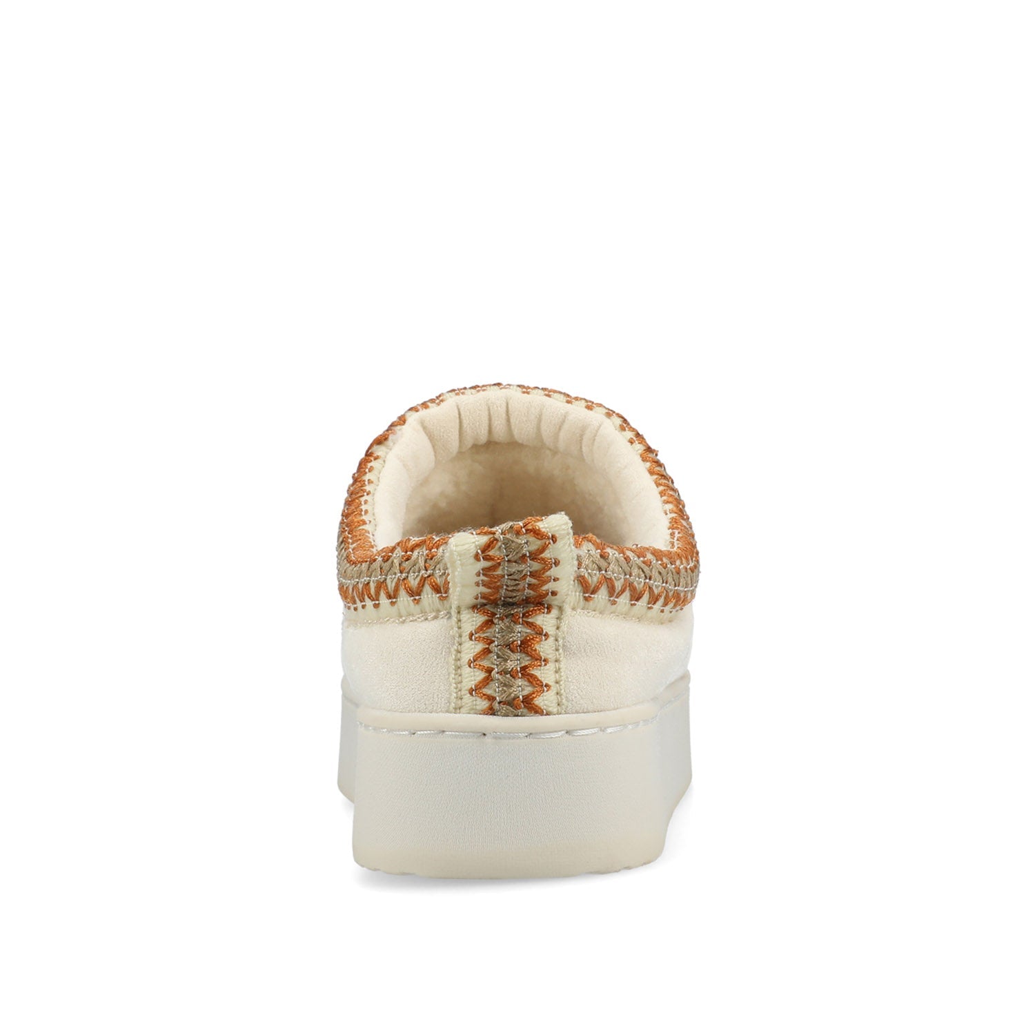 CONNWAY SLIPPERS IN FAUX SUEDE - Cream Faux Suede