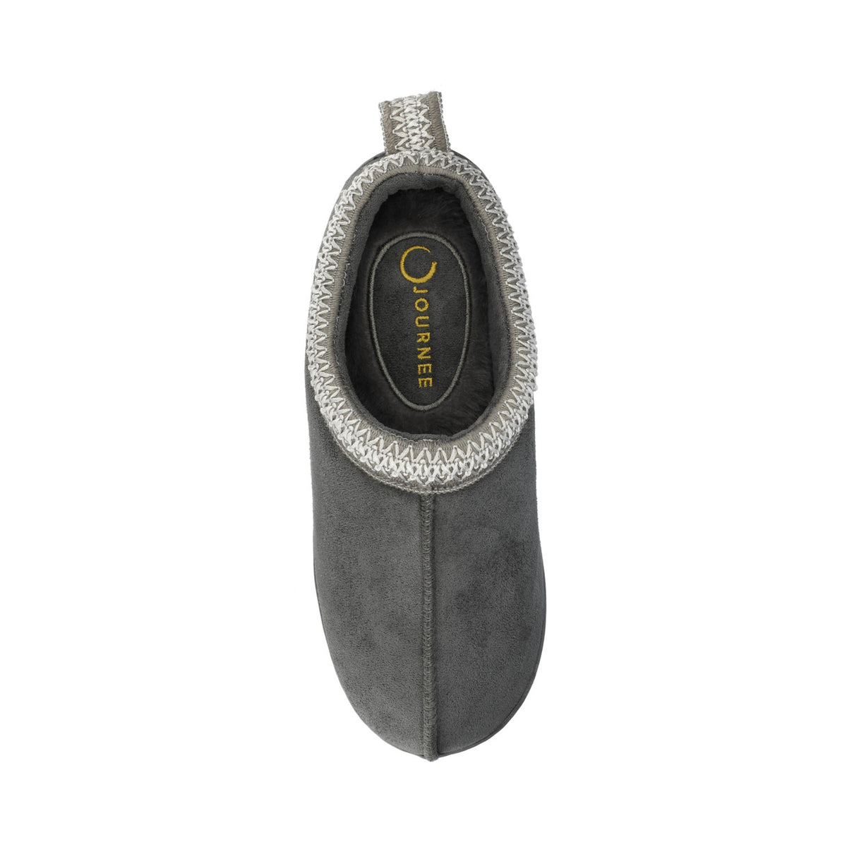 CONNWAY SLIPPERS IN FAUX SUEDE - Dark Grey Faux Suede