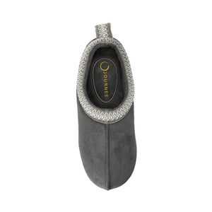 CONNWAY SLIPPERS IN FAUX SUEDE - Dark Grey Faux Suede