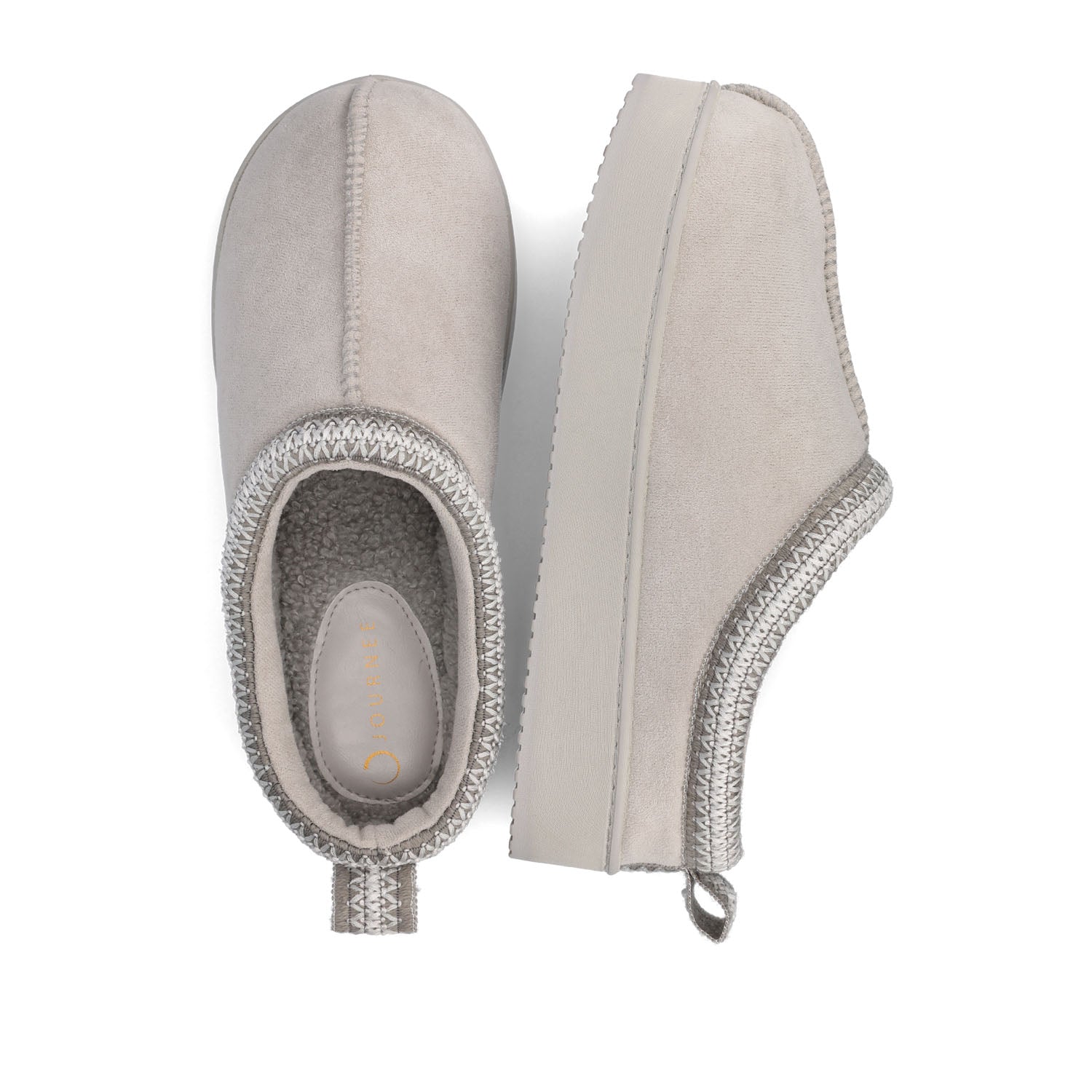 CONNWAY SLIPPERS IN FAUX SUEDE - Grey Faux Suede