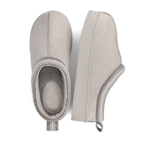 CONNWAY SLIPPERS IN FAUX SUEDE - Grey Faux Suede