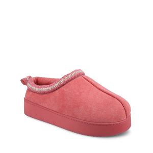 CONNWAY SLIPPERS IN FAUX SUEDE - Hot Pink Faux Suede