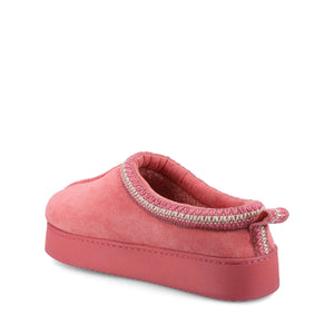 CONNWAY SLIPPERS IN FAUX SUEDE - Hot Pink Faux Suede