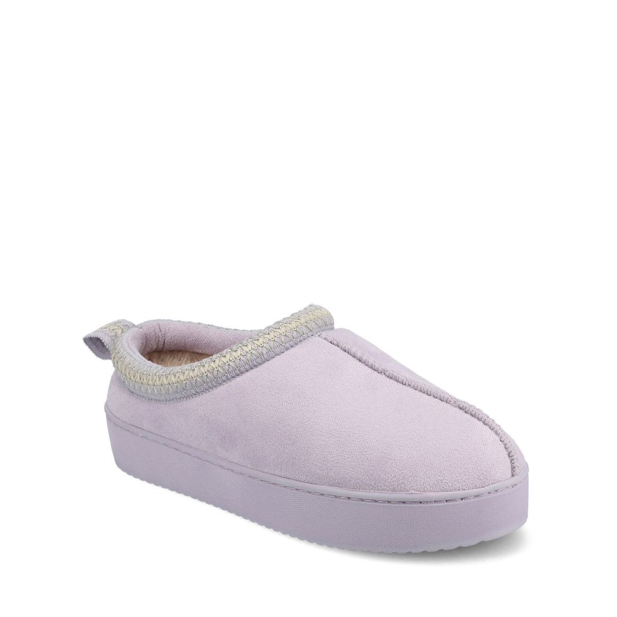 CONNWAY SLIPPERS IN FAUX SUEDE - Lavender Faux Suede