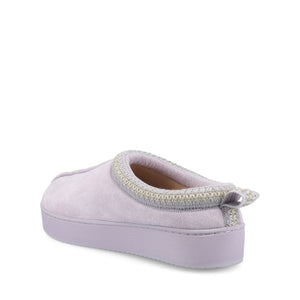 CONNWAY SLIPPERS IN FAUX SUEDE - Lavender Faux Suede