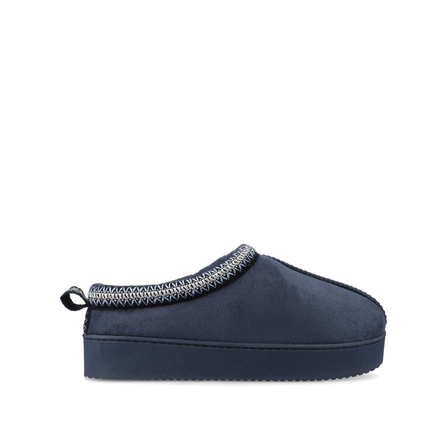 Navy Faux Suede