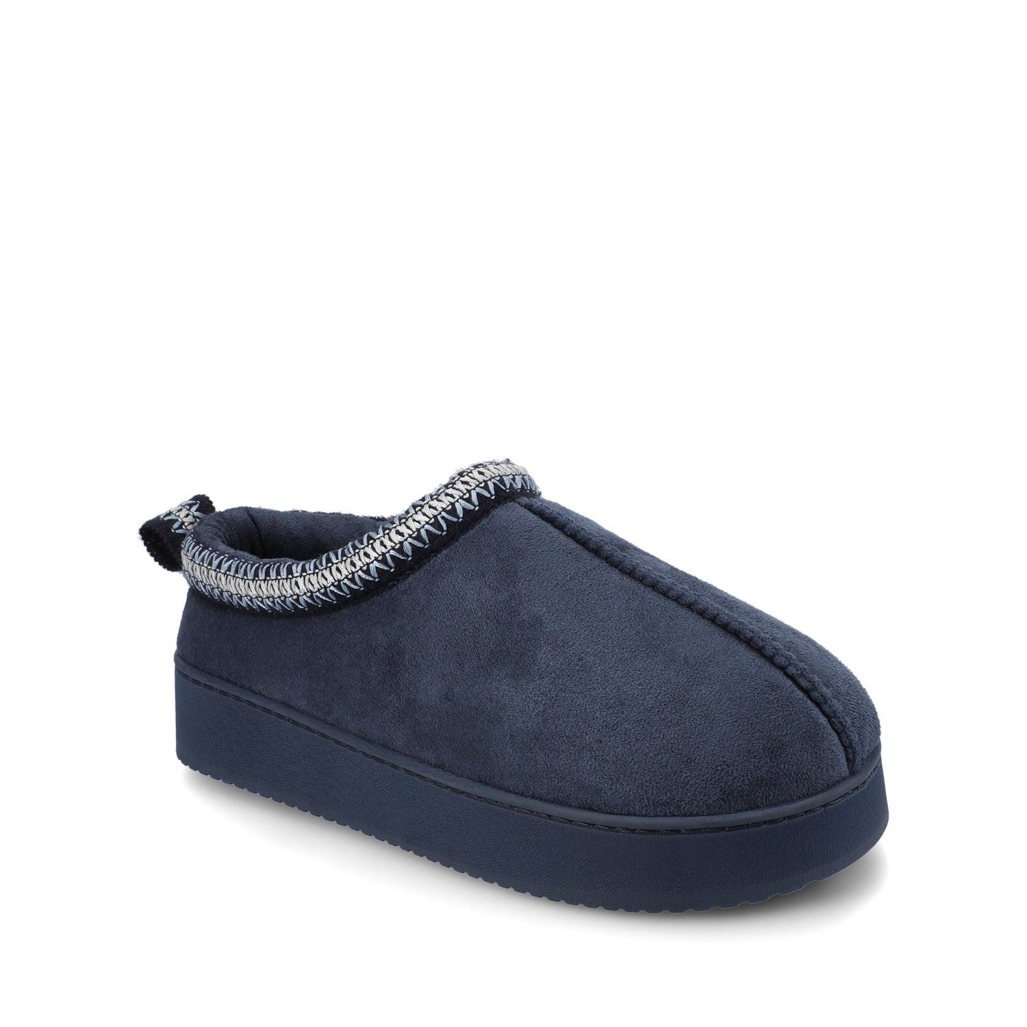 Navy Faux Suede