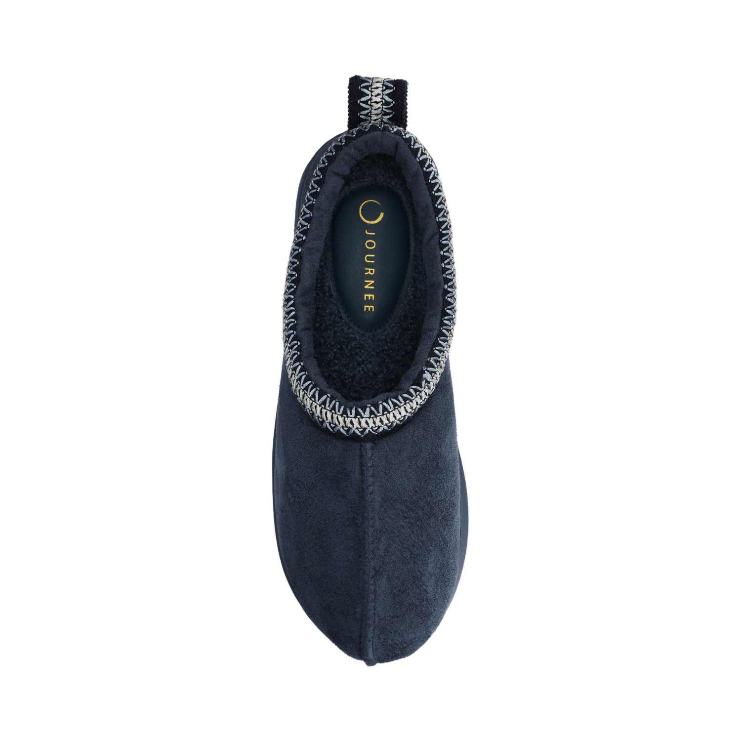 Navy Faux Suede