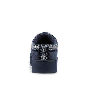 Navy Faux Suede