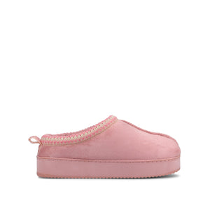 CONNWAY SLIPPERS IN FAUX SUEDE - Rose Faux Suede