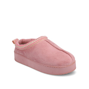 CONNWAY SLIPPERS IN FAUX SUEDE - Rose Faux Suede