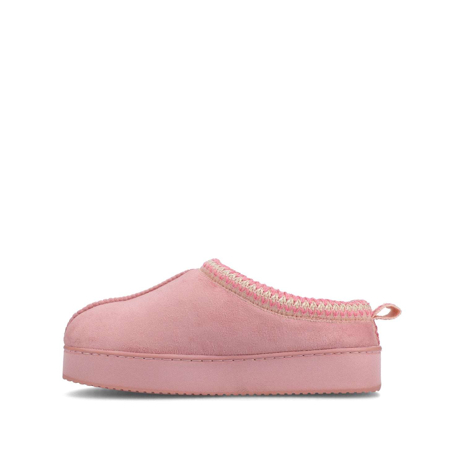 CONNWAY SLIPPERS IN FAUX SUEDE - Rose Faux Suede