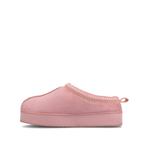 CONNWAY SLIPPERS IN FAUX SUEDE - Rose Faux Suede