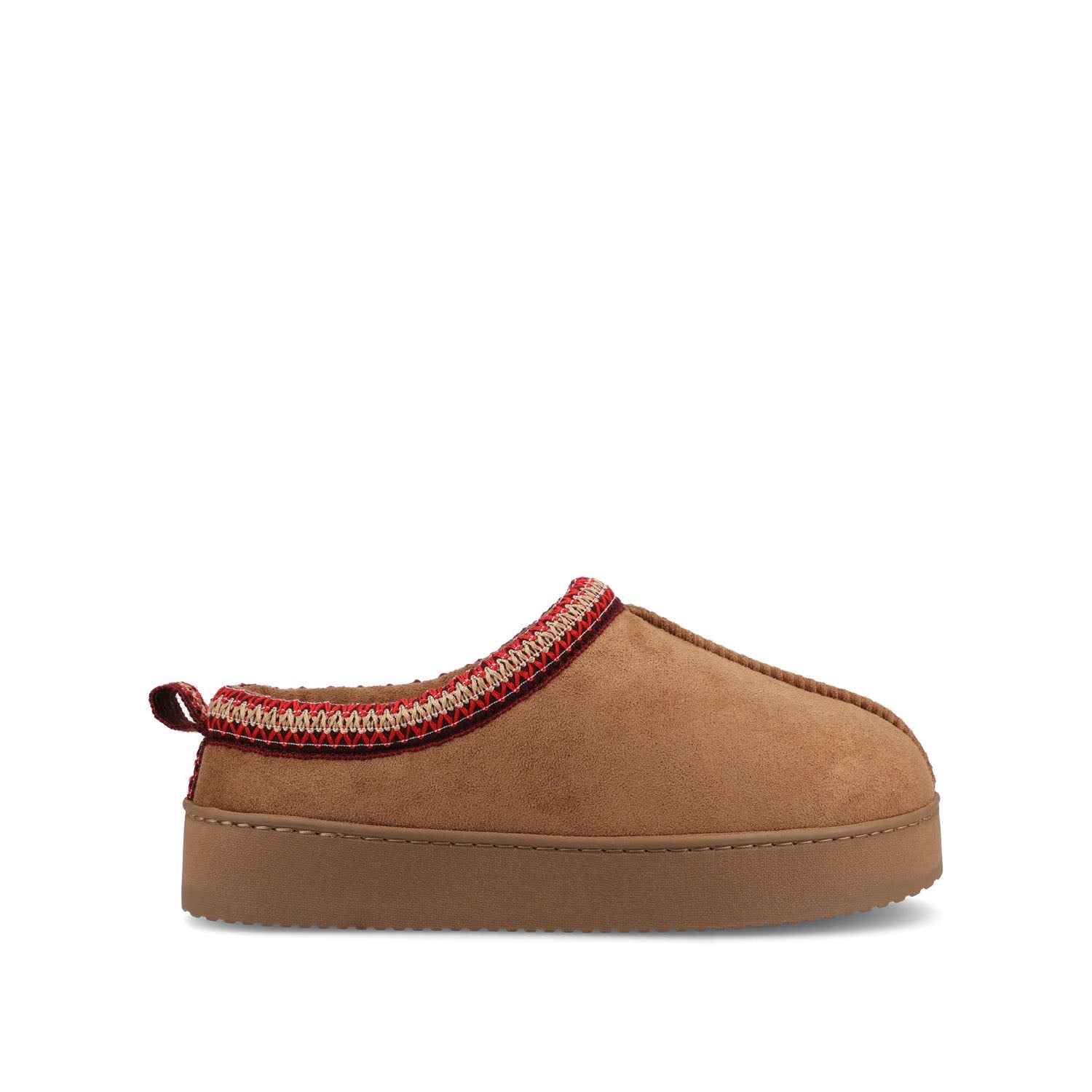 CONNWAY SLIPPERS IN FAUX SUEDE - Tan Faux Suede