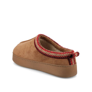CONNWAY SLIPPERS IN FAUX SUEDE - Tan Faux Suede