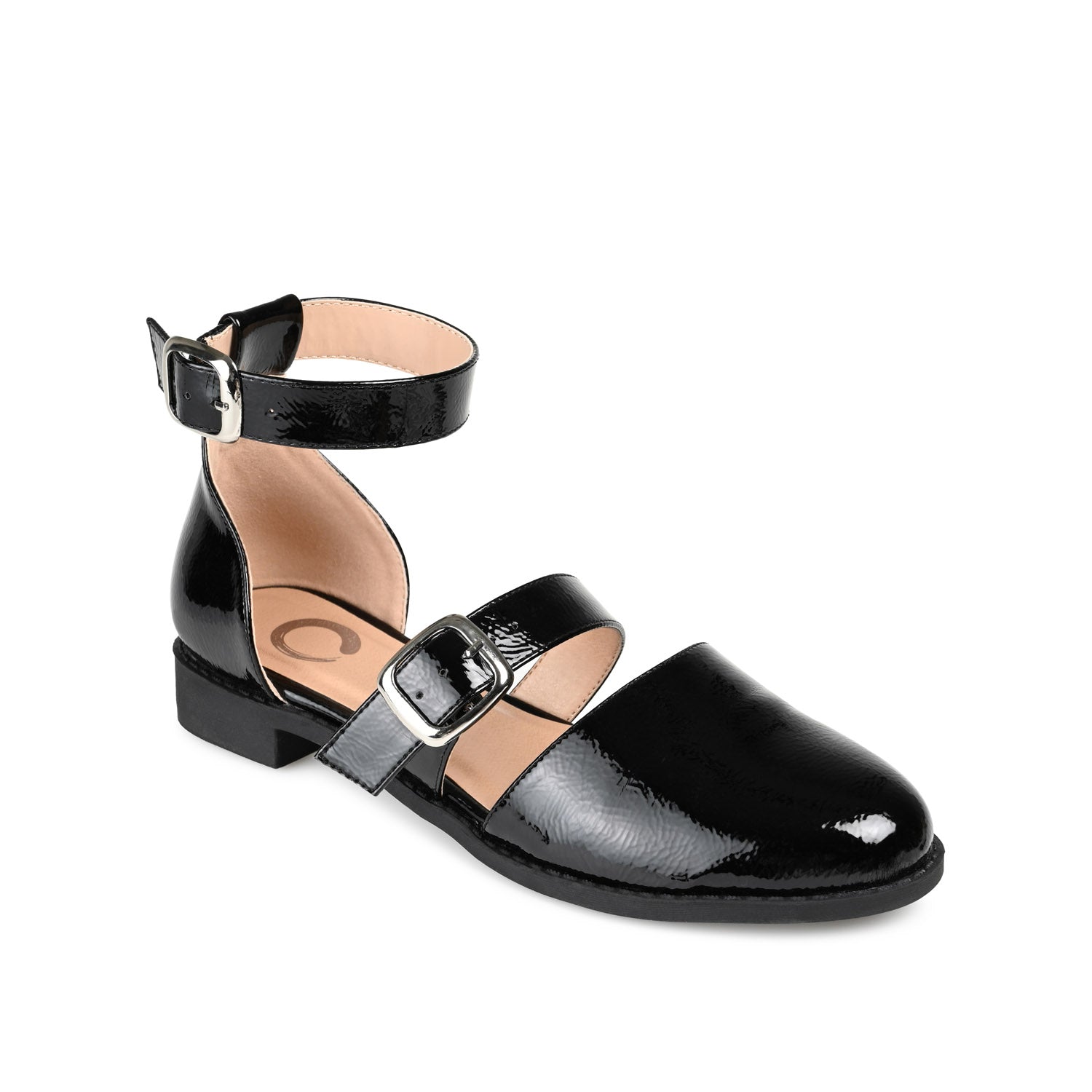 CONSTANCE MARY JANE LOAFER FLAT IN PATENT - Black