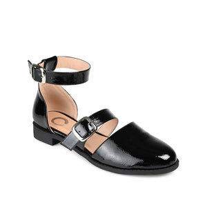 CONSTANCE MARY JANE LOAFER FLAT IN PATENT - Black