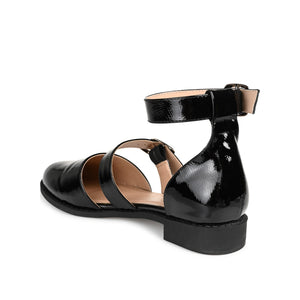 CONSTANCE MARY JANE LOAFER FLAT IN PATENT - Black