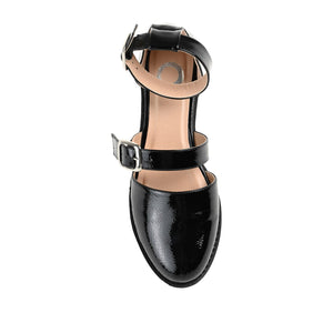CONSTANCE MARY JANE LOAFER FLAT IN PATENT - Black