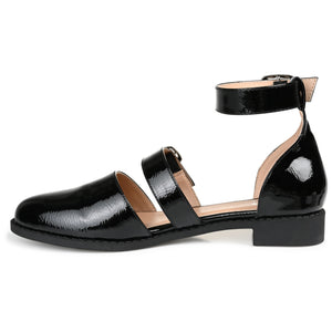 CONSTANCE MARY JANE LOAFER FLATS IN WIDE - Black
