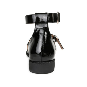 CONSTANCE MARY JANE LOAFER FLATS IN WIDE - Black