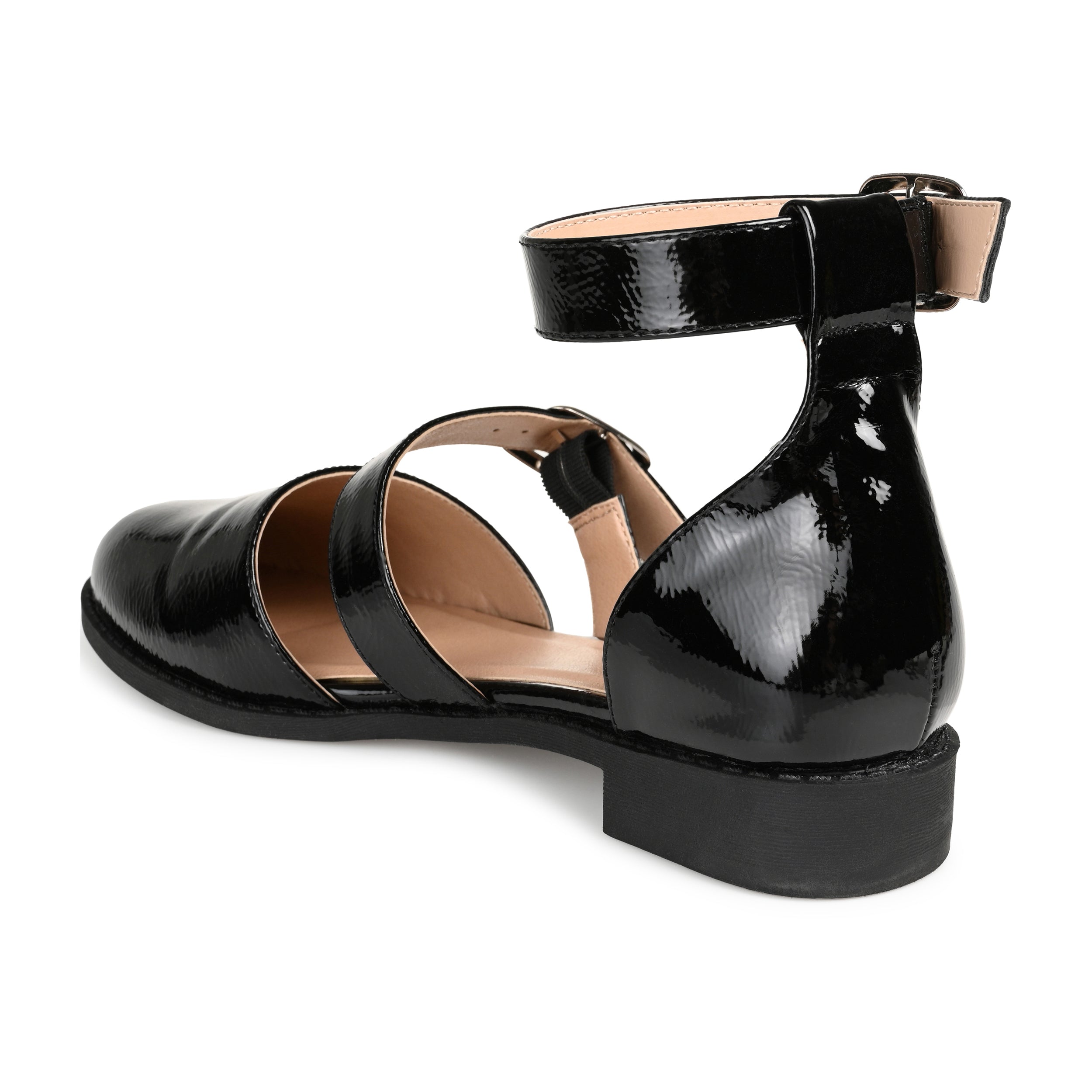 CONSTANCE MARY JANE LOAFER FLATS IN WIDE - Black